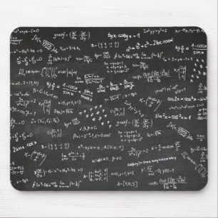 Mathematik-Formeln auf einem Blackboard Mousepad