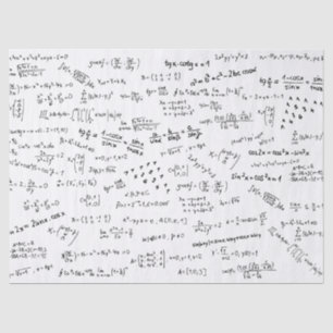 Mathematik Formeln und Zahlen Seidenpapier