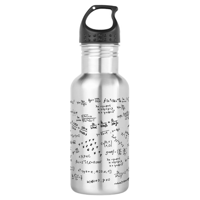 Mathematik Formeln und Zahlen Trinkflasche (Vorderseite)