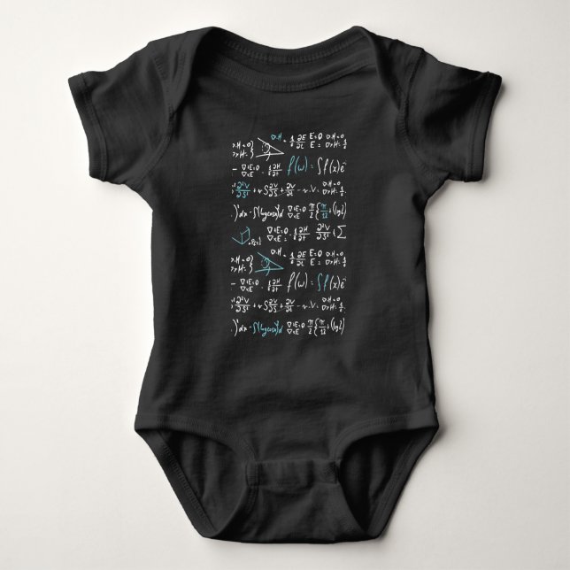 Mathematik formuliert Mathematik Physik Lehrer Baby Strampler (Vorderseite)