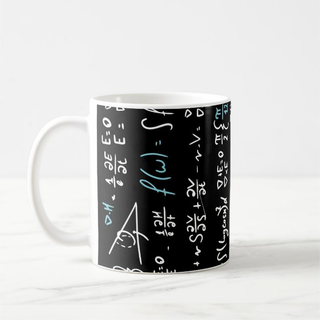 Mathematik formuliert Mathematik Physik Lehrer Kaffeetasse (Links)