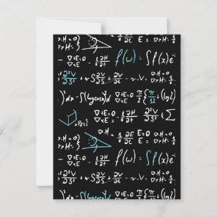 Mathematik formuliert Mathematik Physik Lehrer Mitteilungskarte