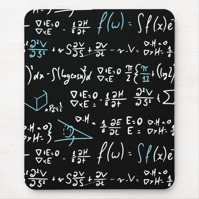 Mathematik formuliert Mathematik Physik Lehrer Mousepad (Vorne)