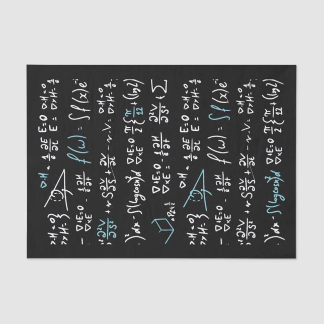 Mathematik formuliert Mathematik Physik Lehrer Seidenpapier (Vorderseite)