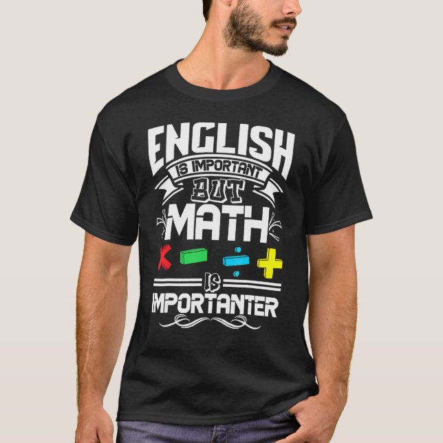 Mathematik für Männer Studentenpause T-Shirt (Vorderseite)