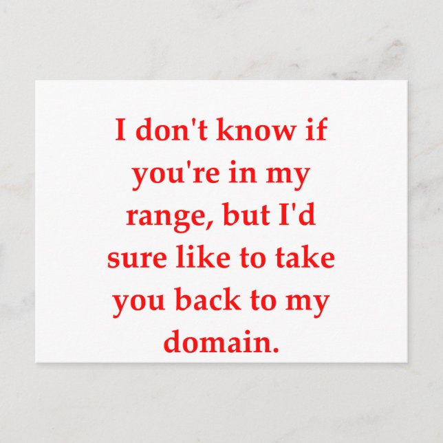 Mathematik-Geek-Liebe Postkarte (Vorderseite)