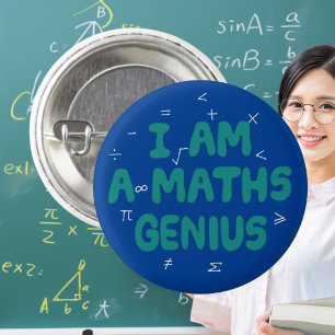 Mathematik Genie, Mathematik-Zauberkind Button