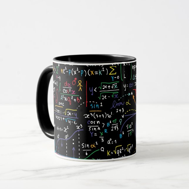 Mathematik Geometrie Schüler Lehrer Tasse (Vorderseite Links)
