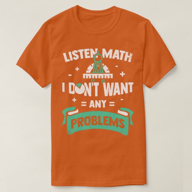 Mathematik-Geschenk für Lehrer T-Shirt (Design vorne)