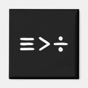 Mathematik Gleichheit > Teilung Mathematik Symb Magnet
