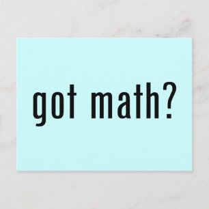 Mathematik got? postkarte