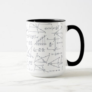 Mathematik Handgeschriebene Berechnungen Illustrat Tasse