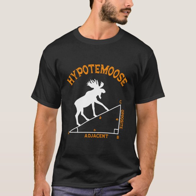 Mathematik Hypotemoose Dreieck benachbarten Mathem T-Shirt (Vorderseite)
