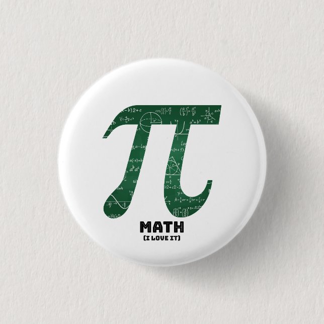 Mathematik I Liebe IT - Wissenschaftszitate Button (Vorderseite)