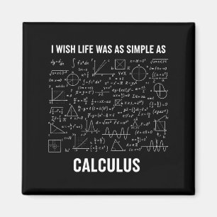 Mathematik - Ich Wünschte, Das Leben Wäre So Einfa Magnet