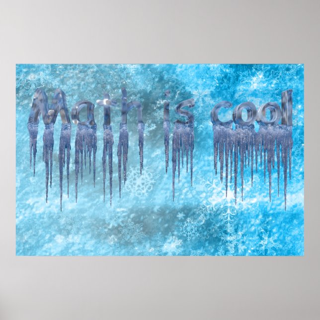 Mathematik ist cool poster (Vorne)