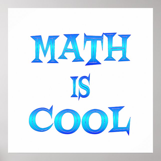 Mathematik ist Cool Poster (Vorne)