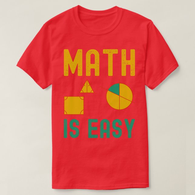 Mathematik ist einfache Geometrie 7 T-Shirt (Design vorne)