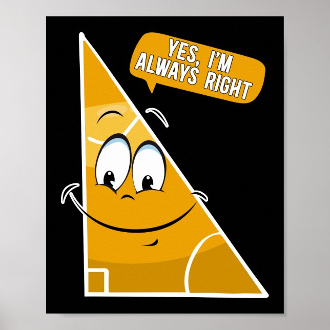 Mathematik Ja, ich bin immer der richtige Lehrer N Poster (Vorne)