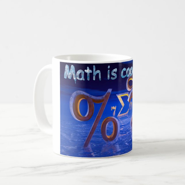 Mathematik Kaffeetasse (Vorderseite Links)