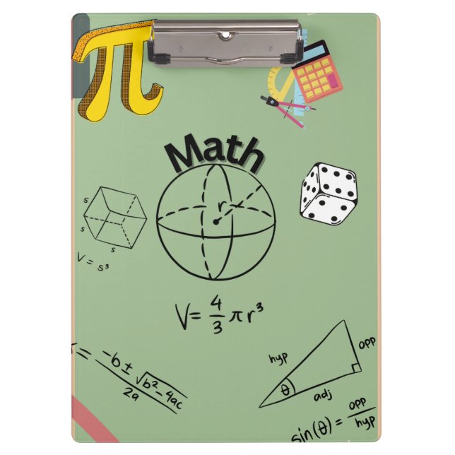 Mathematik Klemmbrett (Vorderseite)
