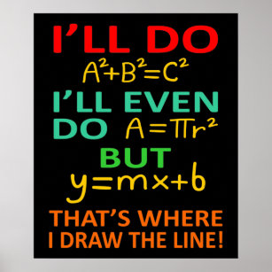 Mathematik Lehrer Gleichung Mathematik Mathematik  Poster