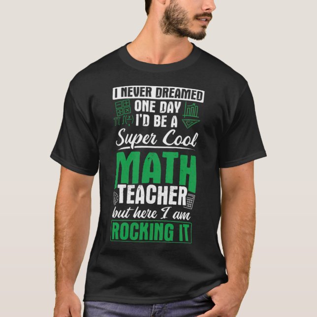 Mathematik Lehrer kiddinx Fernsehserie T-Shirt (Vorderseite)