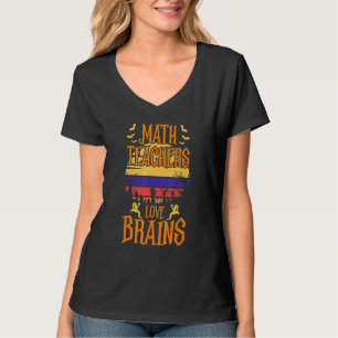 Mathematik Lehrer Liebe Brain Halloween Lehrer Kos T-Shirt