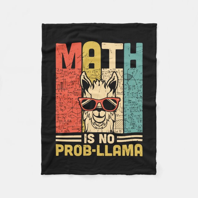 Mathematik Lehrer Mathe ist kein Problem Fleecedecke (Vorderseite)