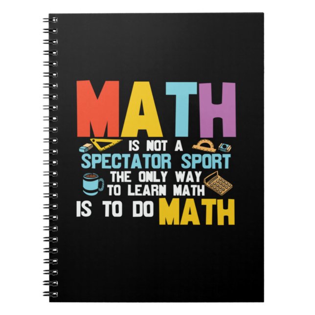Mathematik Lehrer Mathe ist kein Spektakel Sport Notizblock (Vorderseite)