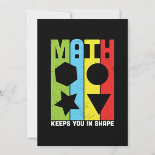 Mathematik Lehrer Mathematik Behalte Sie in Form Feiertagskarte