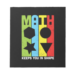 Mathematik Lehrer Mathematik Behalte Sie in Form Notizblock