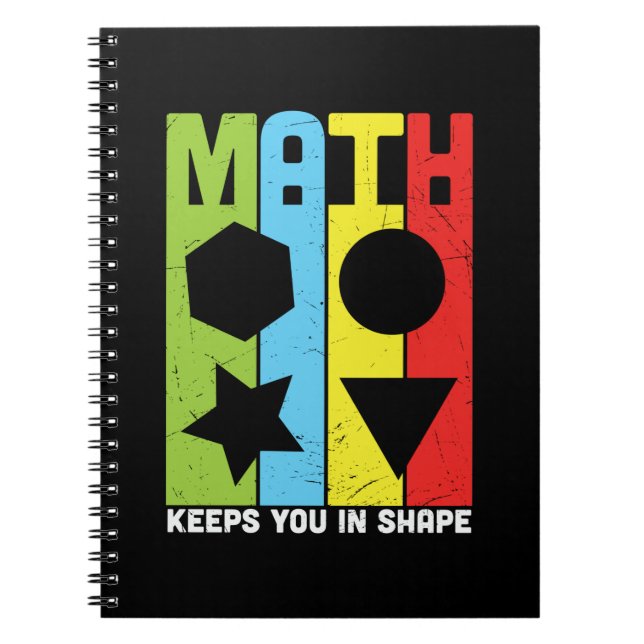 Mathematik Lehrer Mathematik Behalte Sie in Form Notizblock (Vorderseite)