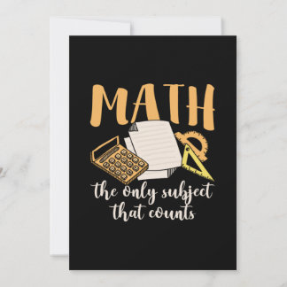 Mathematik Lehrer Mathematik das einzige Thema Einladung