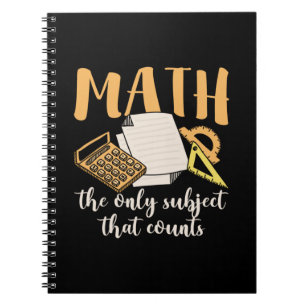 Mathematik Lehrer Mathematik das einzige Thema Notizblock