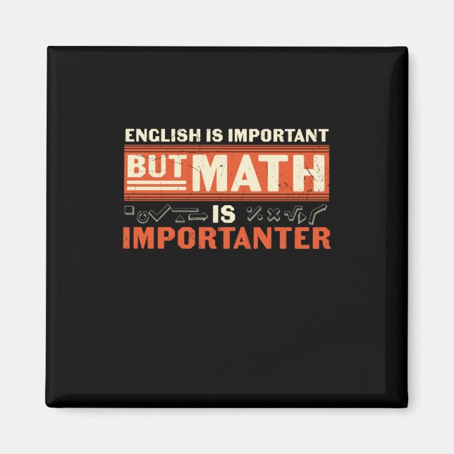 Mathematik Lehrer Mathematik ist wichtig Magnet (Vorne)