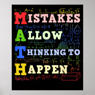 Mathematik Lehrer Mathematik Poster