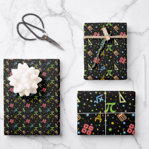 Mathematik Lehrer - Muster der mathematischen Symb Geschenkpapier Set
