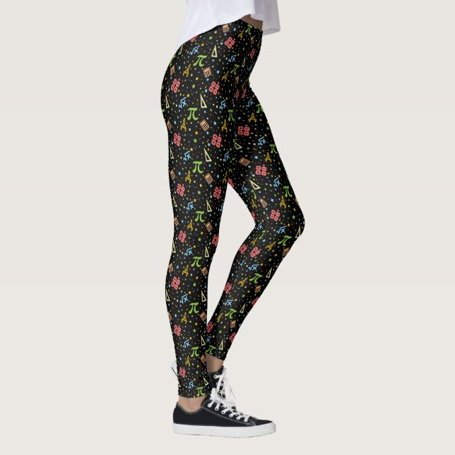 Mathematik Lehrer - Muster der mathematischen Symb Leggings (Rechts)