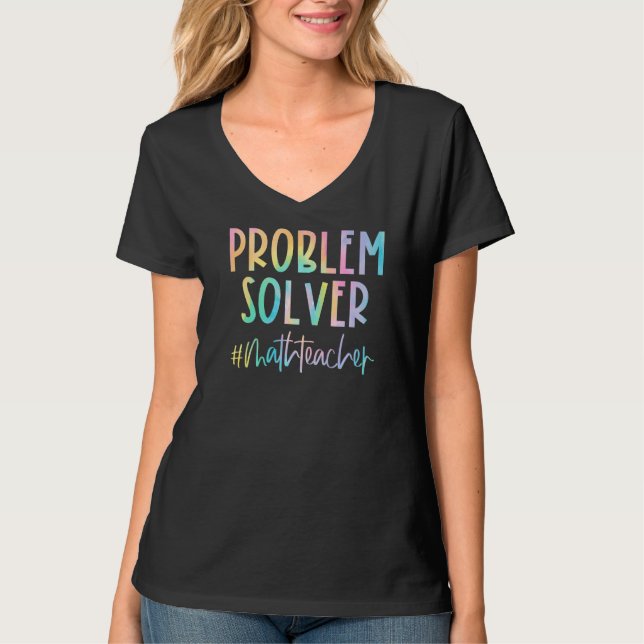 Mathematik Lehrer Problem Solver Mathematiker zurü T-Shirt (Vorderseite)