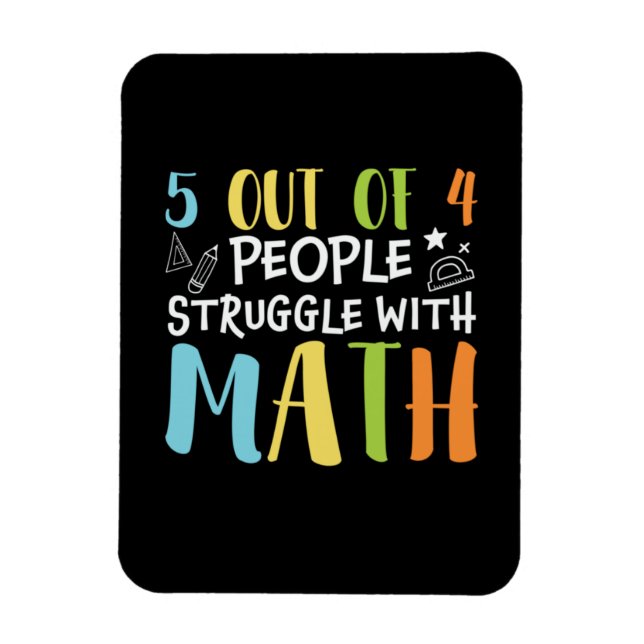 Mathematik Lehrerkampf mit Mathematik Magnet (Vertikal)