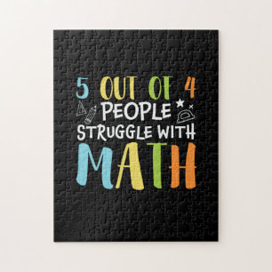 Mathematik Lehrerkampf mit Mathematik Puzzle