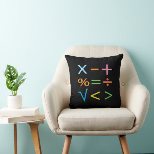 Mathematik Mathe-Symbol Mathe Kissen