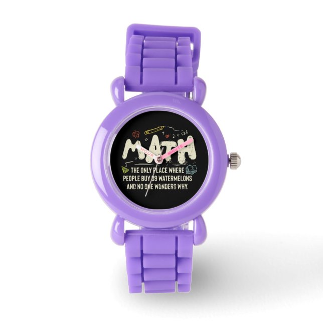 Mathematik Mathematik Mathematik Lehrer Geschenk Armbanduhr (Vorderseite)