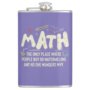 Mathematik Mathematik Mathematik Lehrer Geschenk Flachmann
