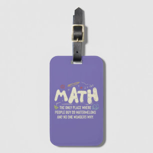 Mathematik Mathematik Mathematik Lehrer Geschenk Gepäckanhänger
