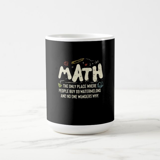 Mathematik Mathematik Mathematik Lehrer Geschenk Kaffeetasse (Mittel)