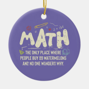 Mathematik Mathematik Mathematik Lehrer Geschenk Keramik Ornament