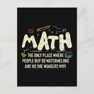 Mathematik Mathematik Mathematik Lehrer Geschenk Postkarte