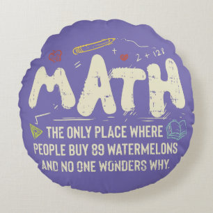Mathematik Mathematik Mathematik Lehrer Geschenk Rundes Kissen